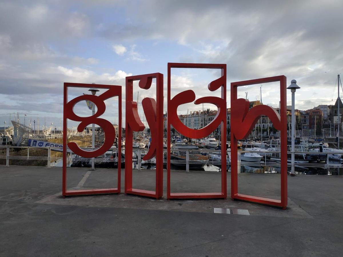 Ferienwohnung El Rincon Del Puerto Gijón Exterior foto